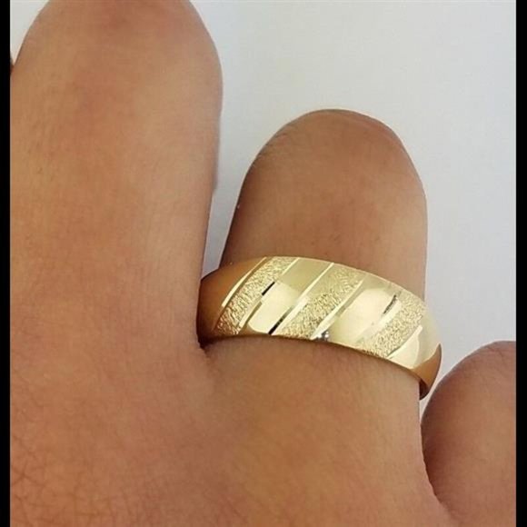 Genuine 14k Solid Yellow Gold Men's Ring